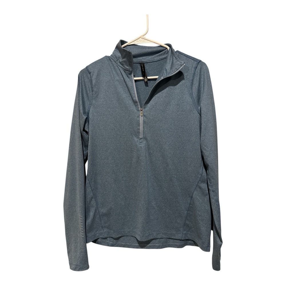 Women's Blue Quarter-Zip Hoodie‎